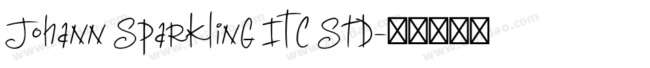 Johann Sparkling ITC Std字体转换